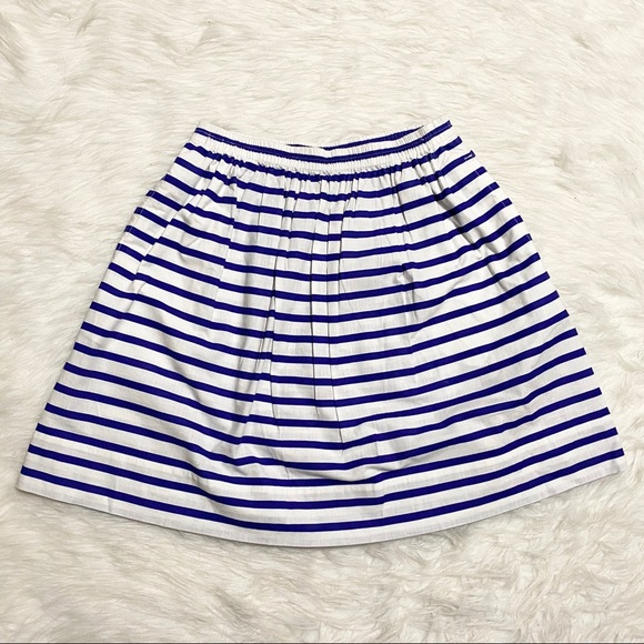 J. Crew Dresses & Skirts - J.CREW Blue and White Striped Skirt
